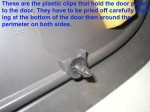 Door panel retaining clips