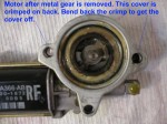 Motor With Metal Gear Removed
